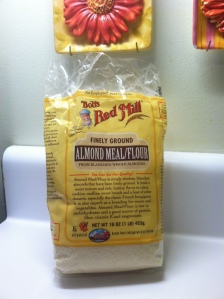 This is the brand of Almond Meal/Flour I usually use. I don't think it's organic, but it's available at most of the grocery stores near me, and that makes in convenient.